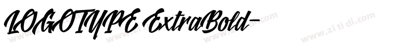 LOGOTYPE ExtraBold字体转换